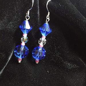 Earrings. Swarovski crystal & sterling silver NWOT